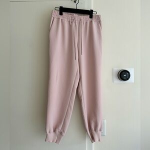 Aritzia light pink elevated jogger pants